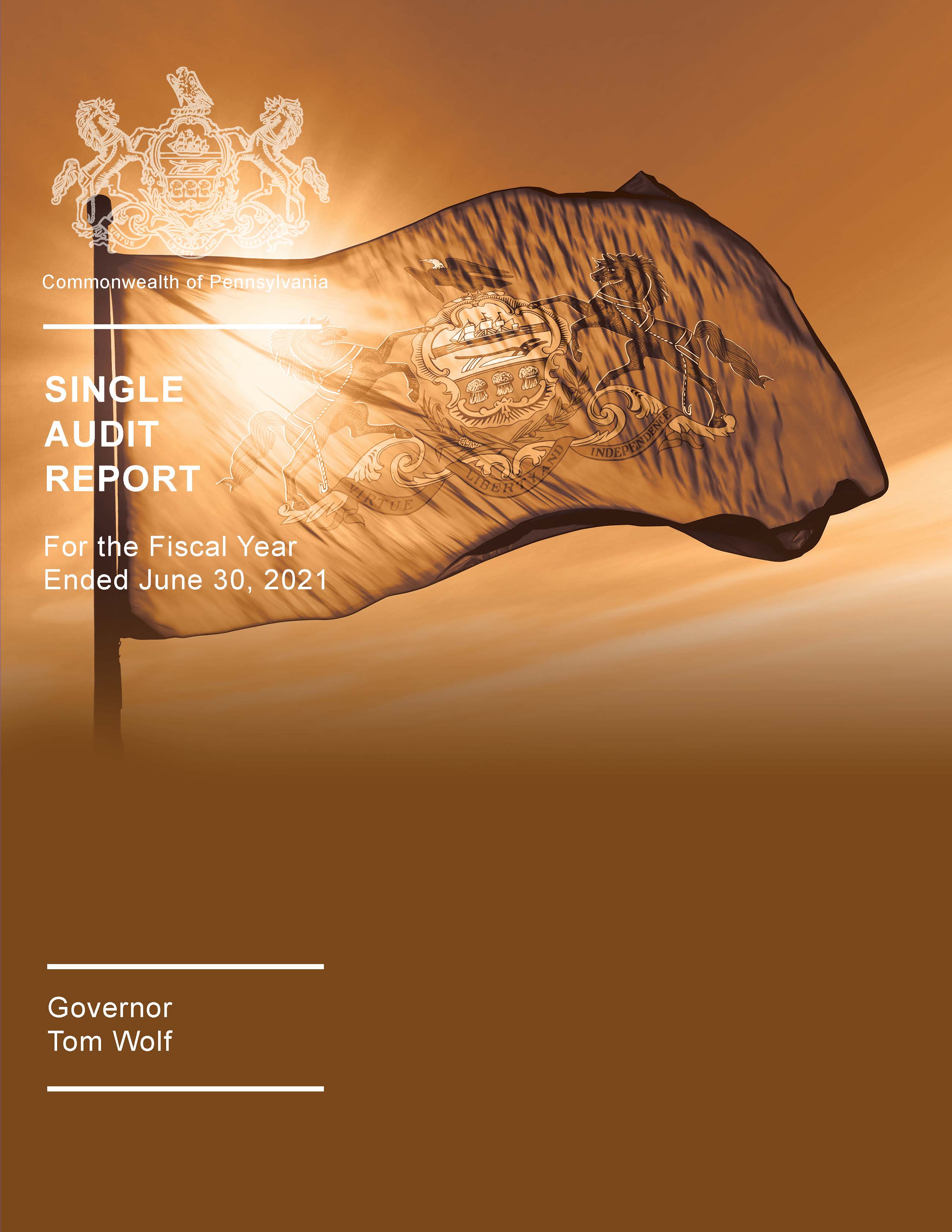 Image of the June 30, 2021 Single Audit Report Cover